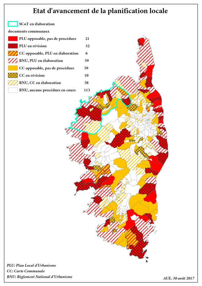 Rapport annuel d'évaluation et de suivi du PADDUC - Assemblée de Corse -  juillet 2017