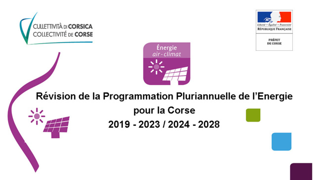 Révision de la Programmation Pluriannuelle de l'Energie pour la Corse (2019-2023/2024-2028) Révision de la Programmation Pluriannuelle de l'Energie pour la Corse (2019-2023/2024-2028)