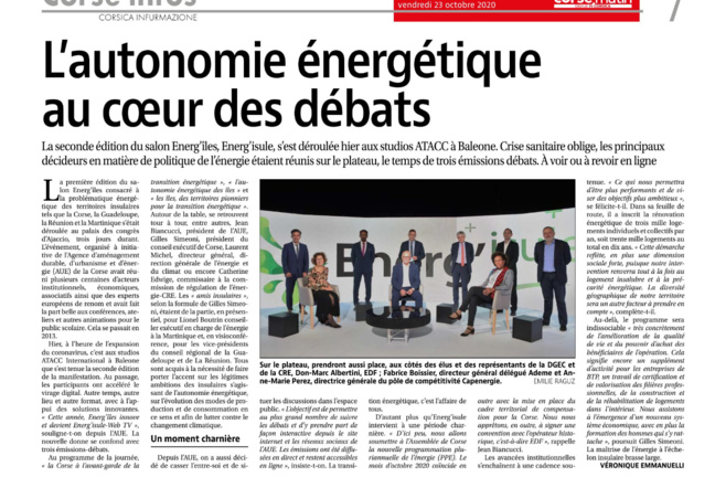 Web-TV Energ'isule: voir ou revoir les 3 émissions Web-TV Energ'isule: voir ou revoir les 3 émissions