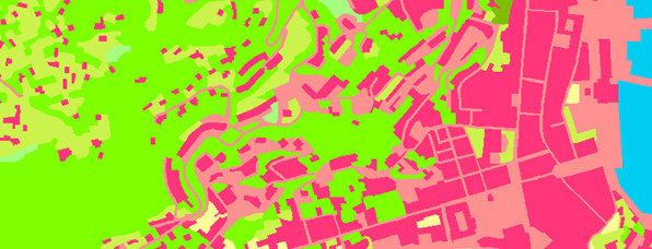Illustration : Ajaccio vu au prisme de l’occupation du sol à grande échelle (OCSGE) Illustration : Ajaccio vu au prisme de l’occupation du sol à grande échelle (OCSGE)