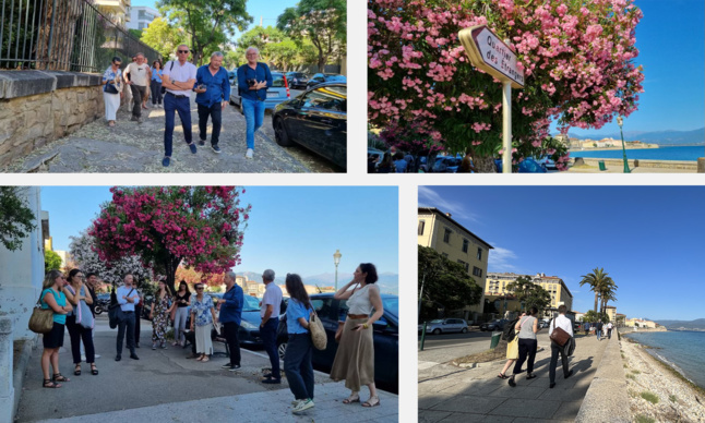 Déambulation dans les rues d'Ajaccio.