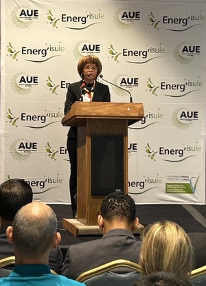 Sylvie Vanoukia est Conseillère régionale de Guadeloupe et Présidente de la Commission Energie Sylvie Vanoukia est Conseillère régionale de Guadeloupe et Présidente de la Commission Energie