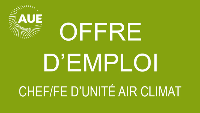 L'AUE recherche un(e) chef(fe) d'unité Air-Climat !
