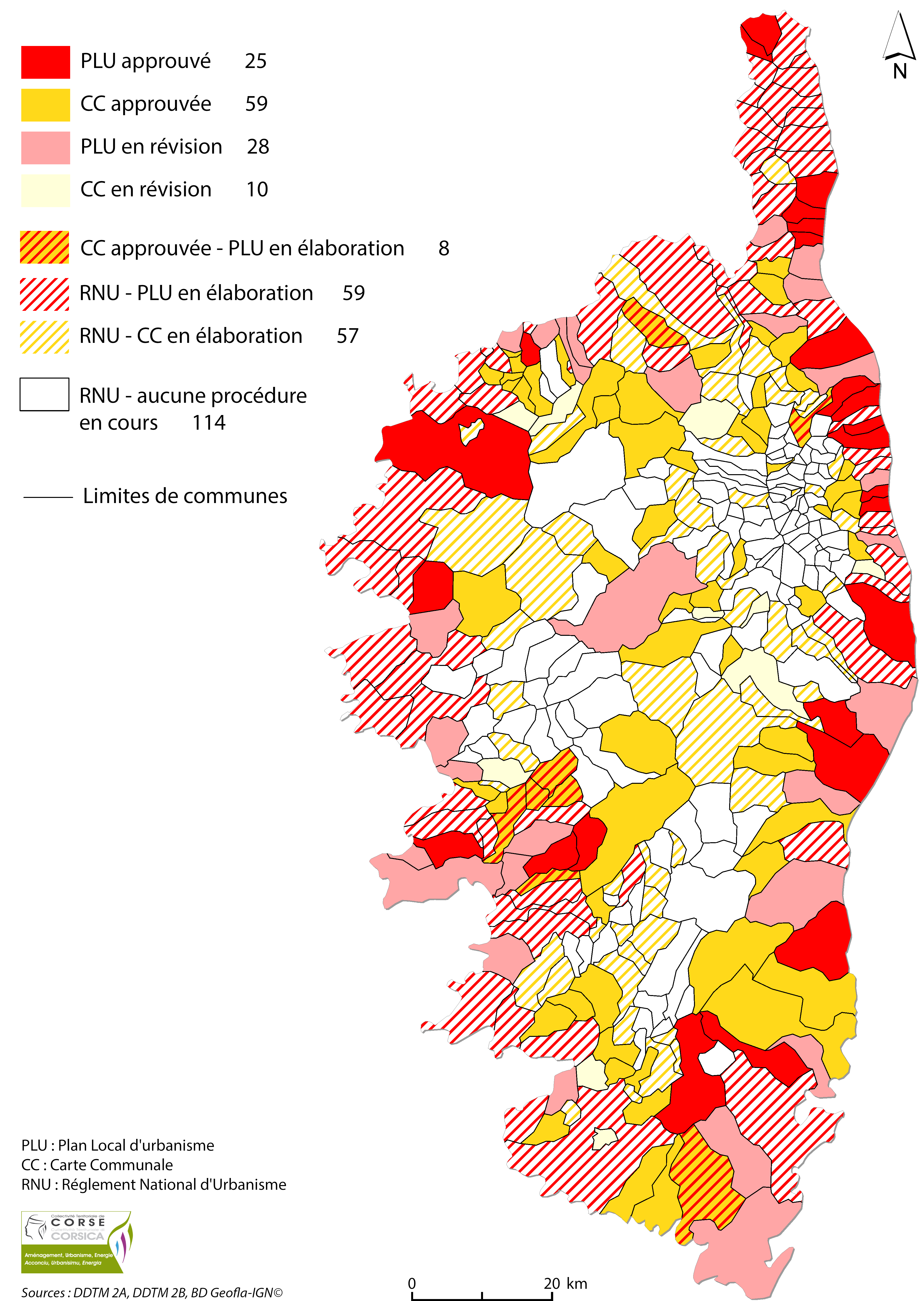 Etat d'avancement des documents d'urbanisme au 1er juin 2017