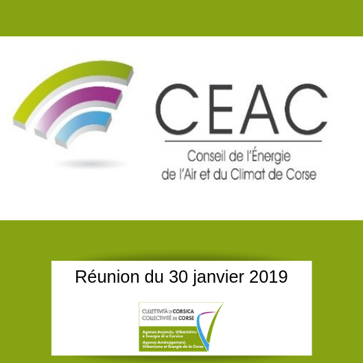 CEAC du 30/01: détail des sujets à l'ODJ