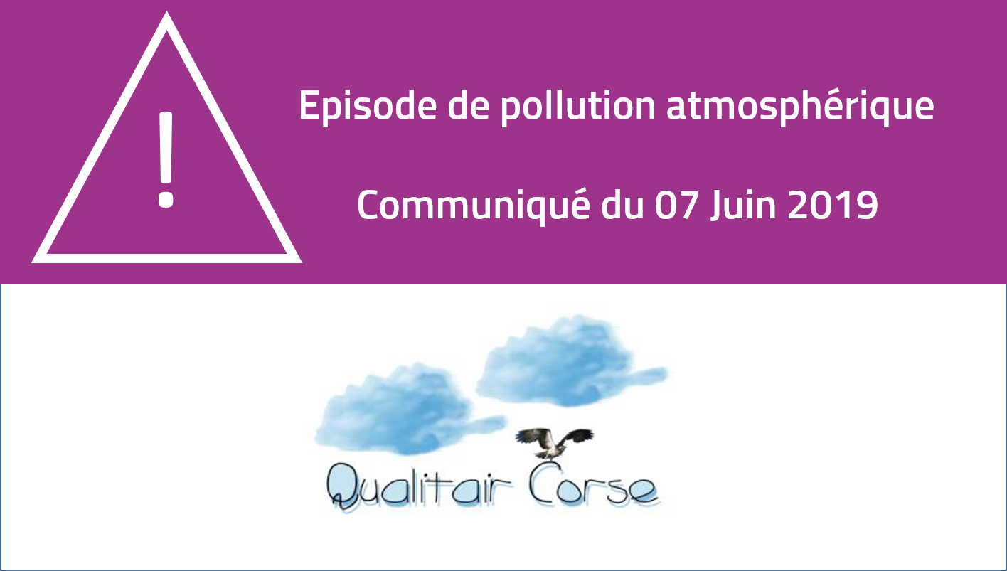 Pollution atmosphérique : particules en suspension (PM10)  - 7 juin 2019