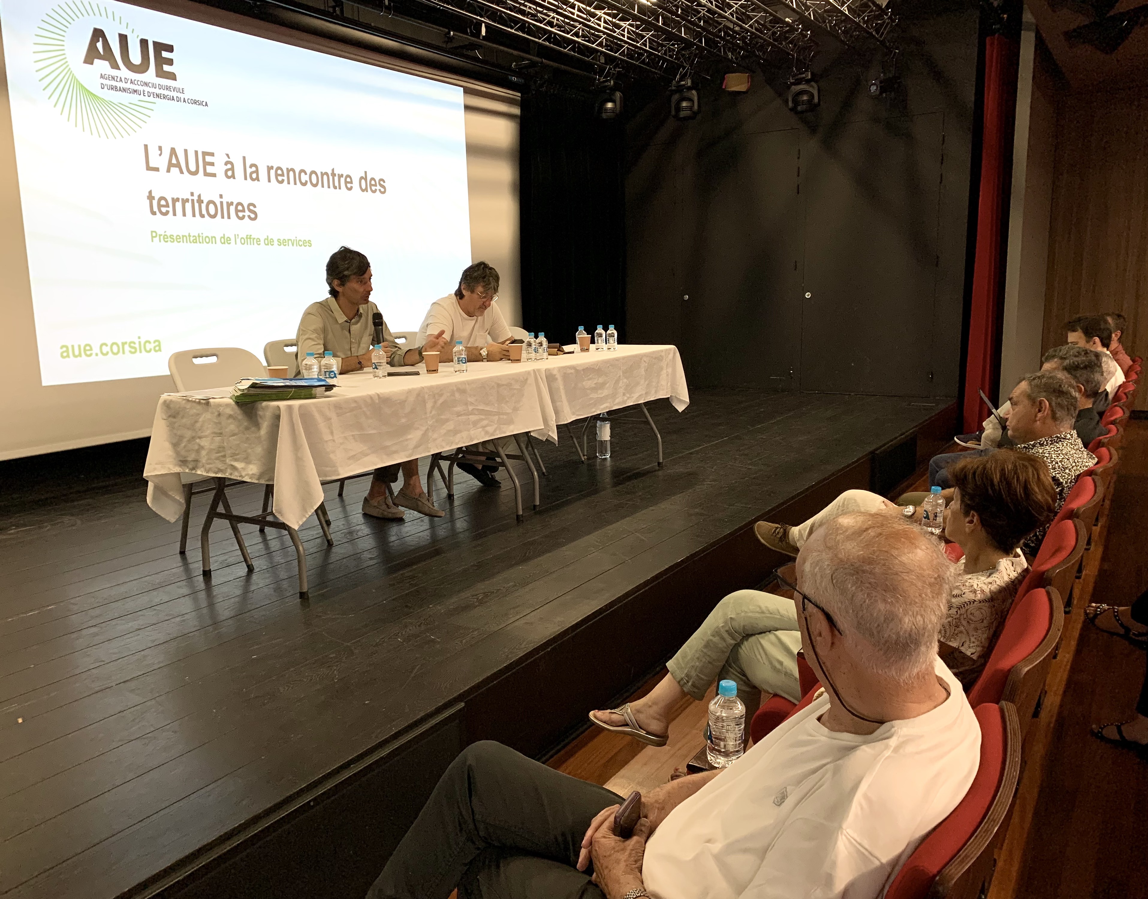 Atelier de travail avec les élus de la communauté de communes de la Pieve d'Ornanu et du Taravu à Purtichju.