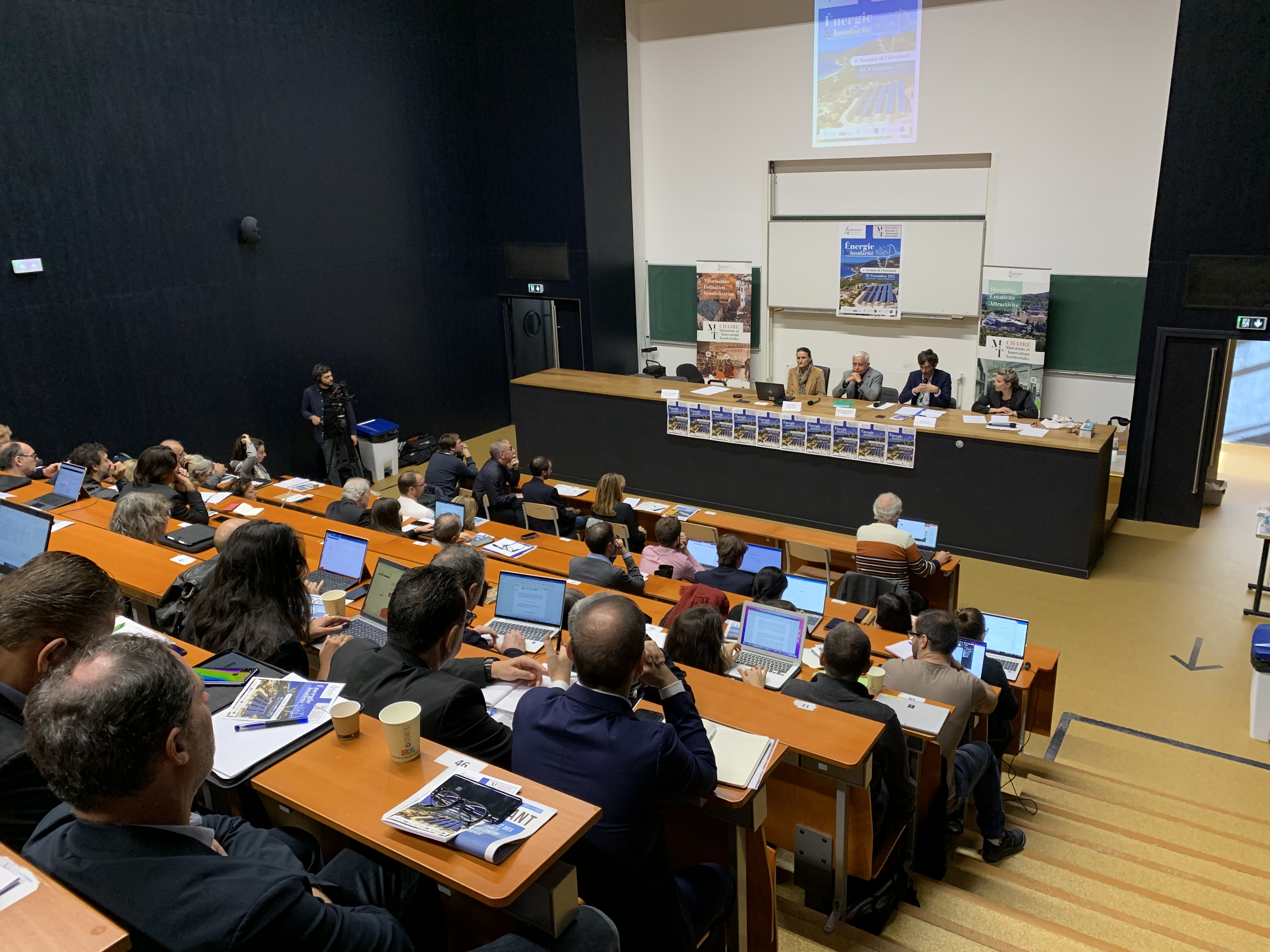 Salle comble pour la Chaire "Mutations & Innovations territoriales" à Corte, le 10 novembre dernier.