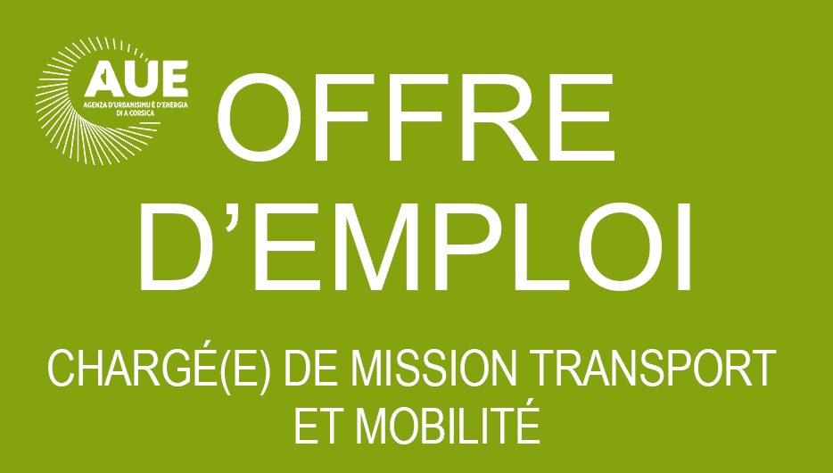 L'AUE recherche un(e) chargé(e) de mission transport et mobilité !