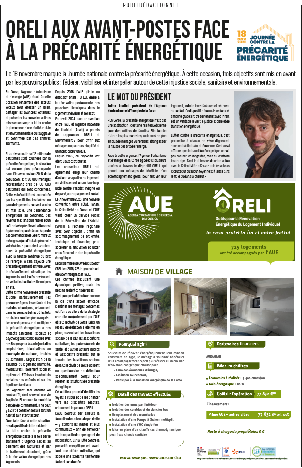 À l'occasion de la journée contre la précarité énergétique, l'AUE a réaffirmé son engagement en la matière
