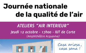 Participez aux Ateliers "Air Intérieur" à l'occasion de la Journée Nationale de la Qualité de l’Air Participez aux Ateliers "Air Intérieur" à l'occasion de la Journée Nationale de la Qualité de l’Air