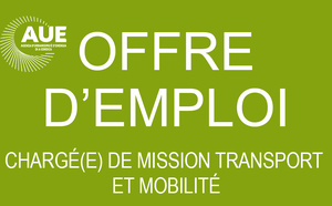 L'AUE recherche un(e) chargé(e) de mission transport et mobilité !
